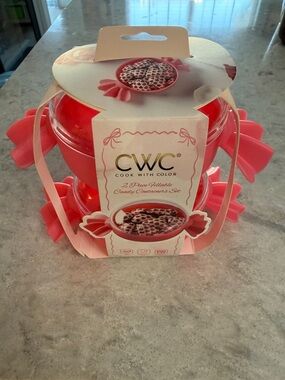 Cook With Color 2 Piece Fillable Candy Containers Set NWT